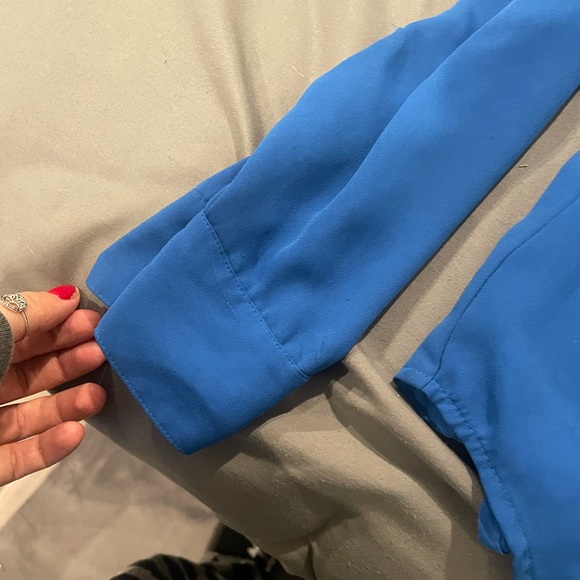 Express Blue Button Down Dress Shirt - Picture 3 of 3